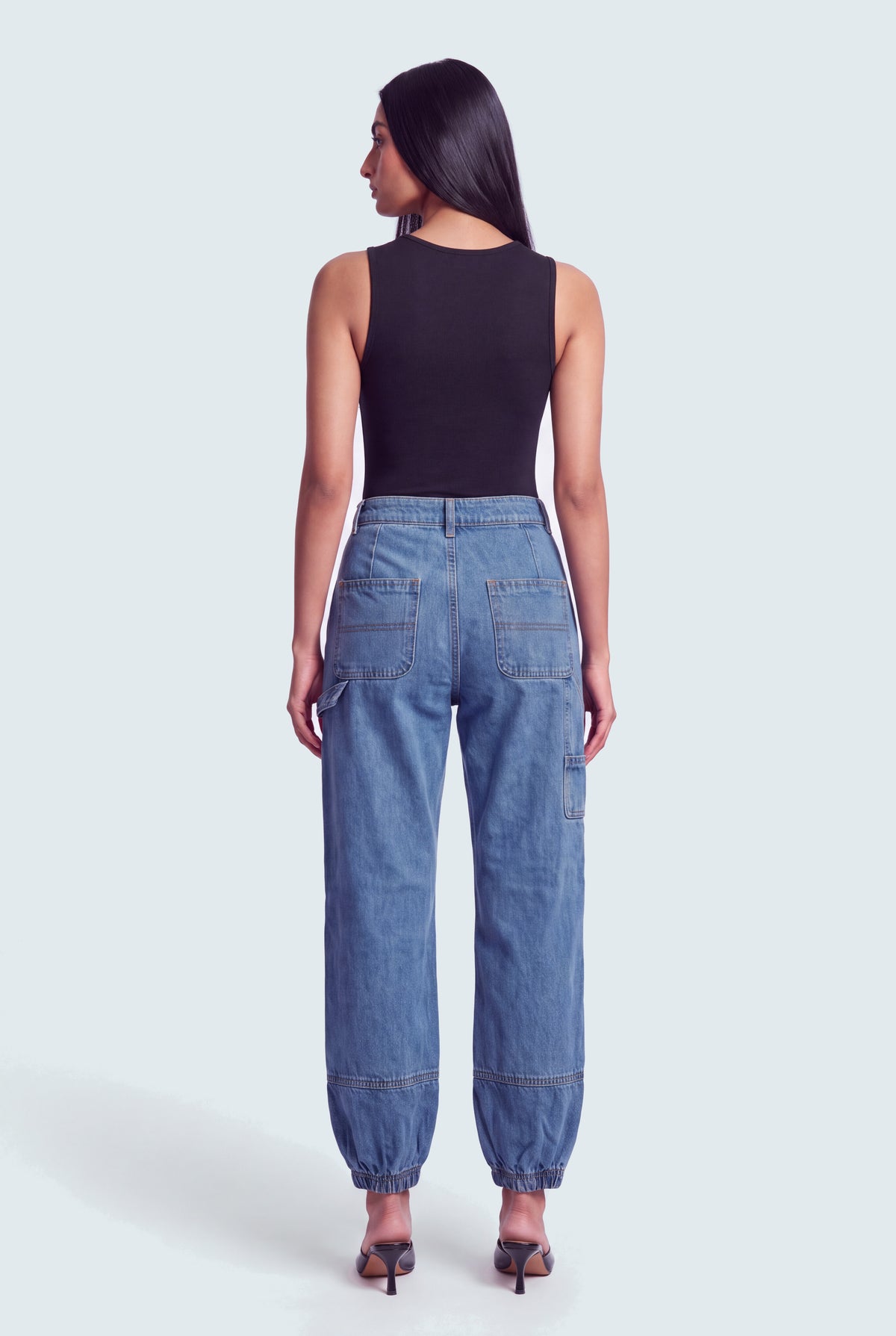 Blue Dark Wash Jog Fit Denim Jeans - Hustle N Holla