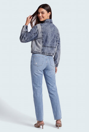 Blue Light Washed Oversized Jacket - Hustle N Holla