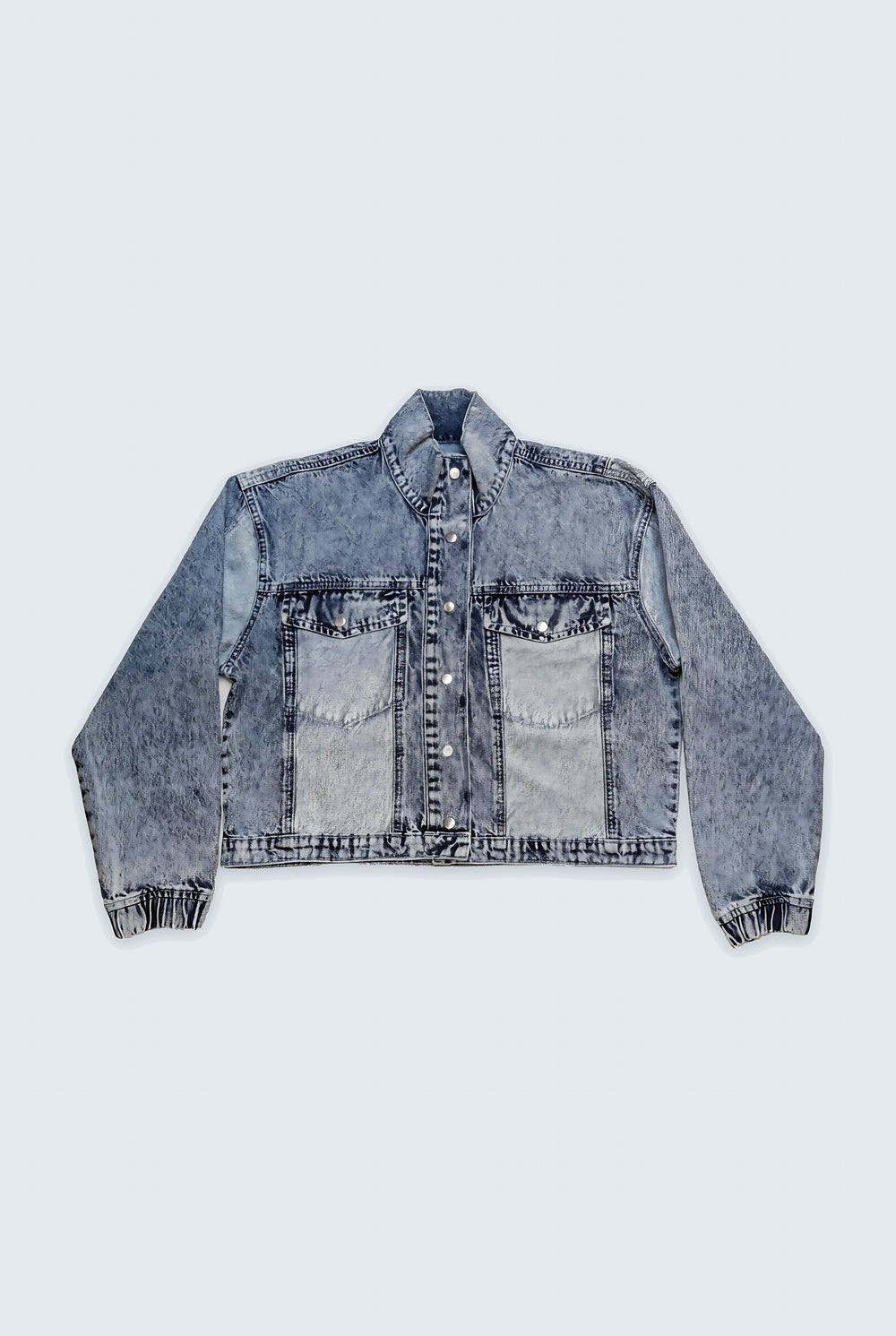 Blue Light Washed Oversized Jacket - Hustle N Holla