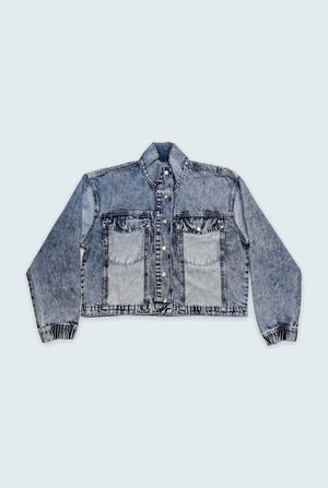 Blue Light Washed Oversized Jacket - Hustle N Holla