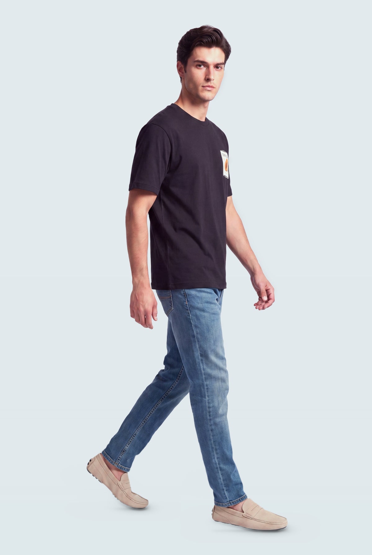 Blue Mid Washed Slim Fit Denim Jeans - Hustle N Holla