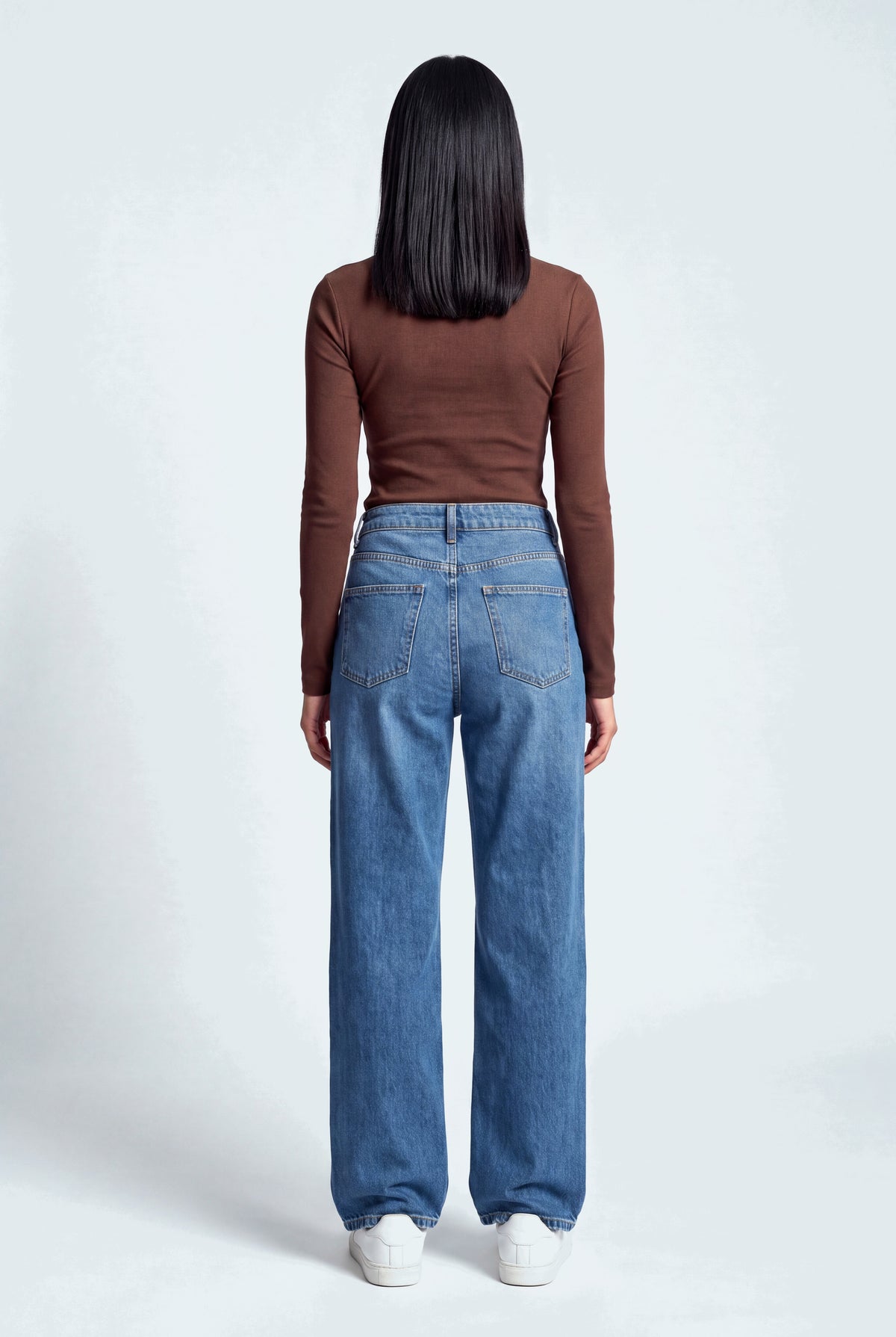 Blue Relaxed Fit Mid Wash Denim Jeans - Hustle N Holla