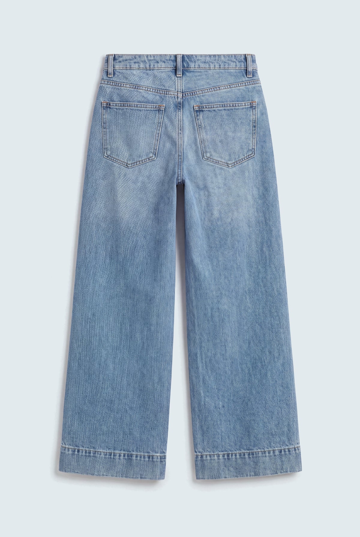 Blue Relaxed Fit Vintage Wash Denim Jeans - Hustle N Holla