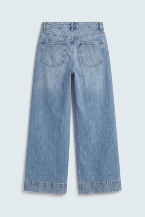 Blue Relaxed Fit Vintage Wash Denim Jeans - Hustle N Holla