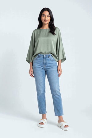 Blue Straight Fit Jeans - Hustle N Holla