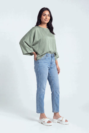 Blue Straight Fit Jeans - Hustle N Holla