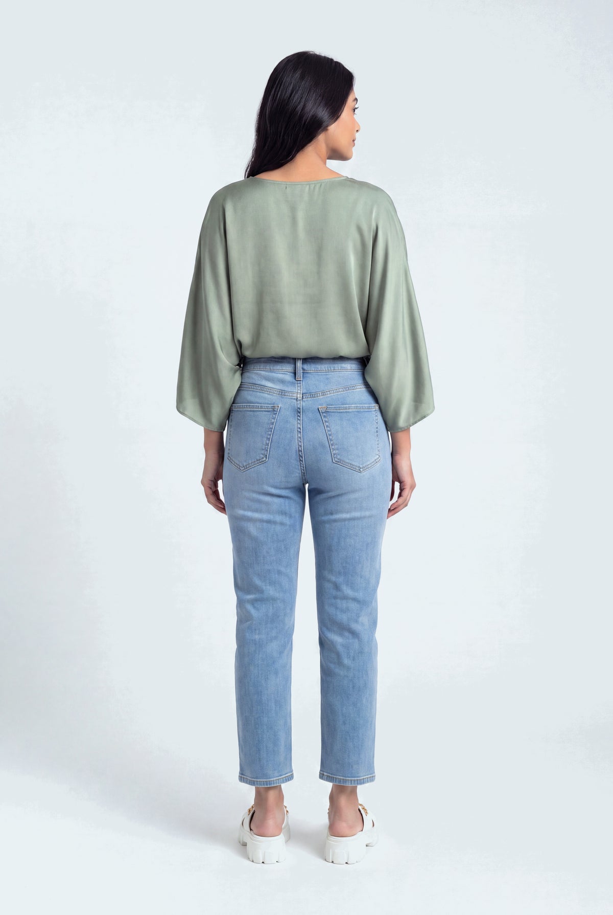 Blue Straight Fit Jeans - Hustle N Holla