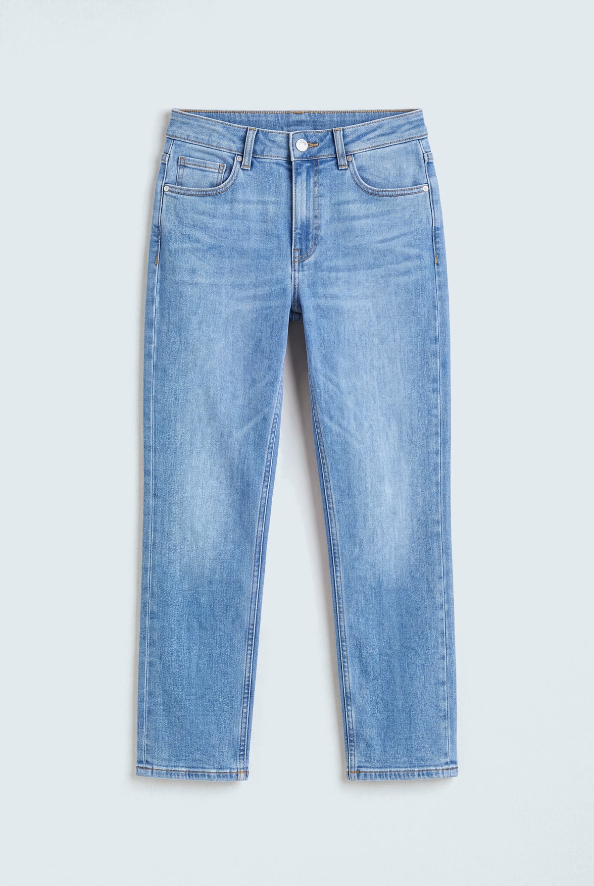Blue Straight Fit Jeans - Hustle N Holla