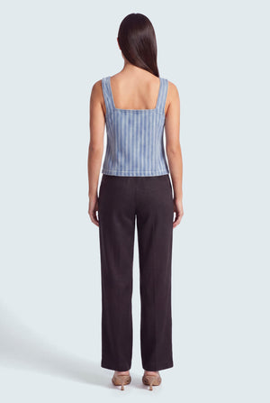 Blue Striped Slim Fit Top - Hustle N Holla