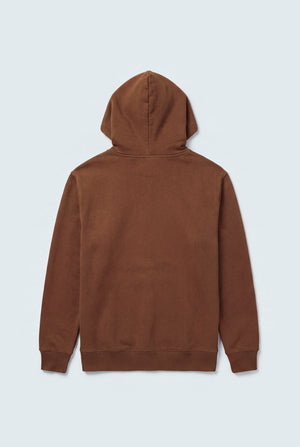 Brown Relaxed Fit Graphic Pull Over Hoodie - Hustle N Holla