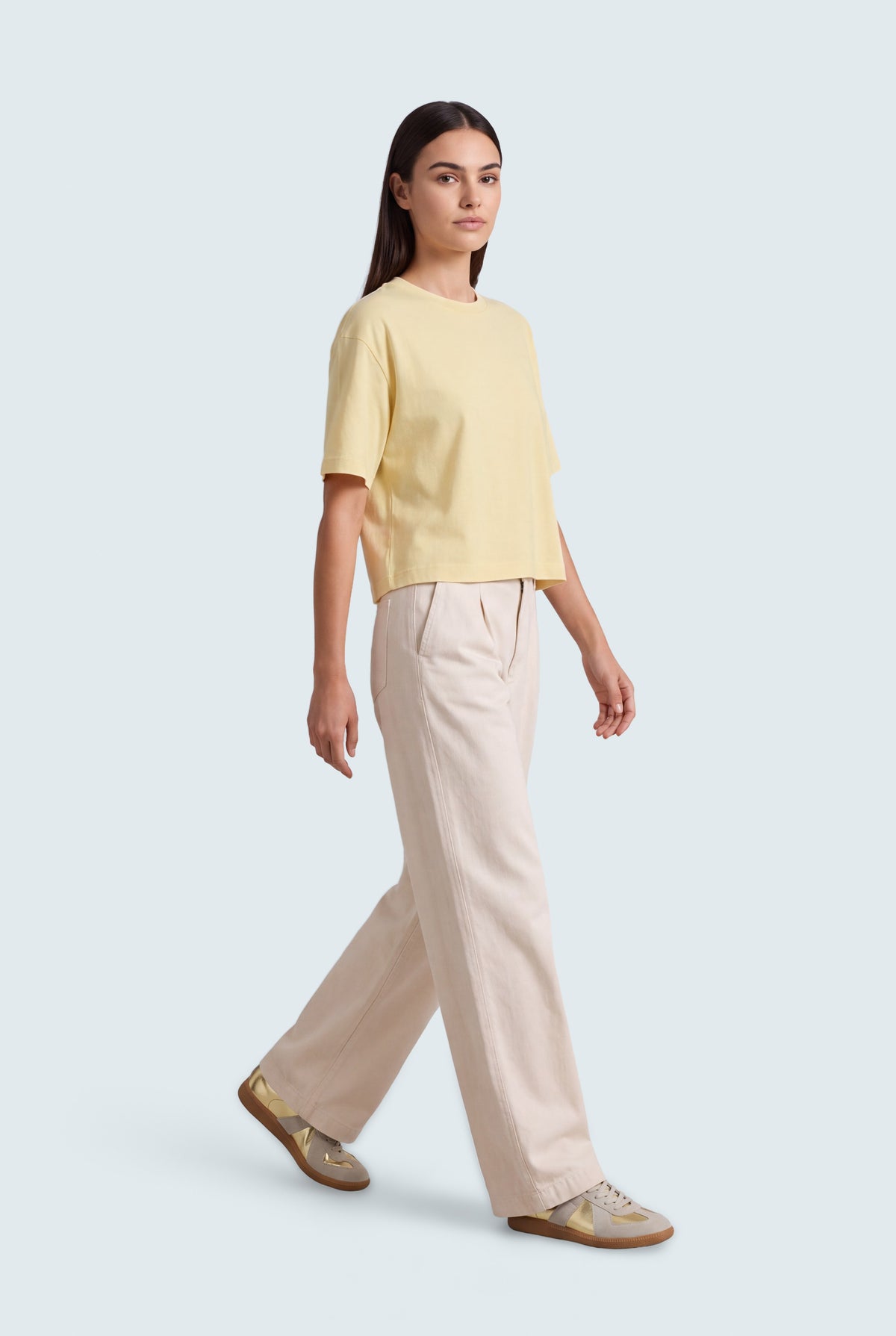 Buttermilk Oversized Basic T-Shirt - Hustle N Holla