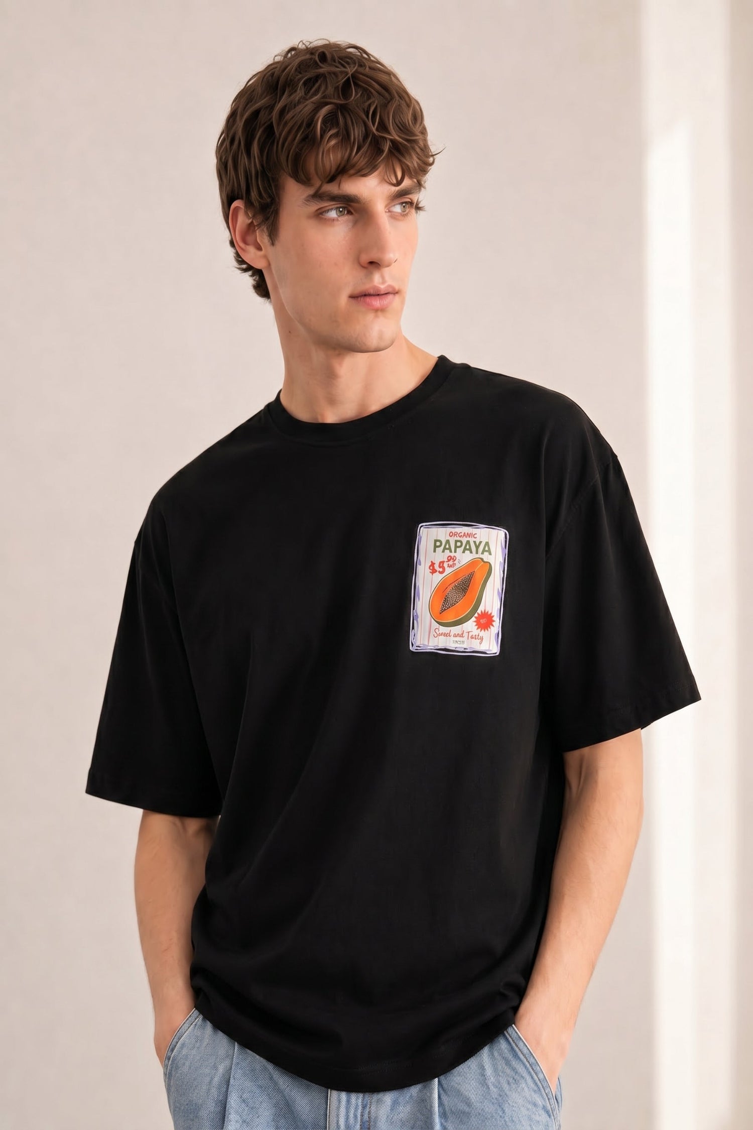 Black Oversized Graphic T-Shirt - Hustle N Holla