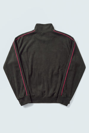 Charcoal High Neck Oversize Cropped Sweatshirt - Hustle N Holla