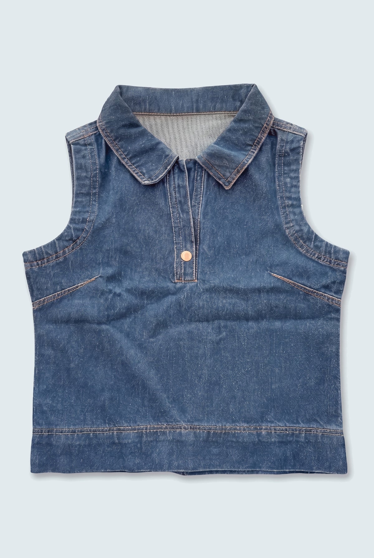 Dark Blue Relaxed Fit Denim Shirt - Hustle N Holla