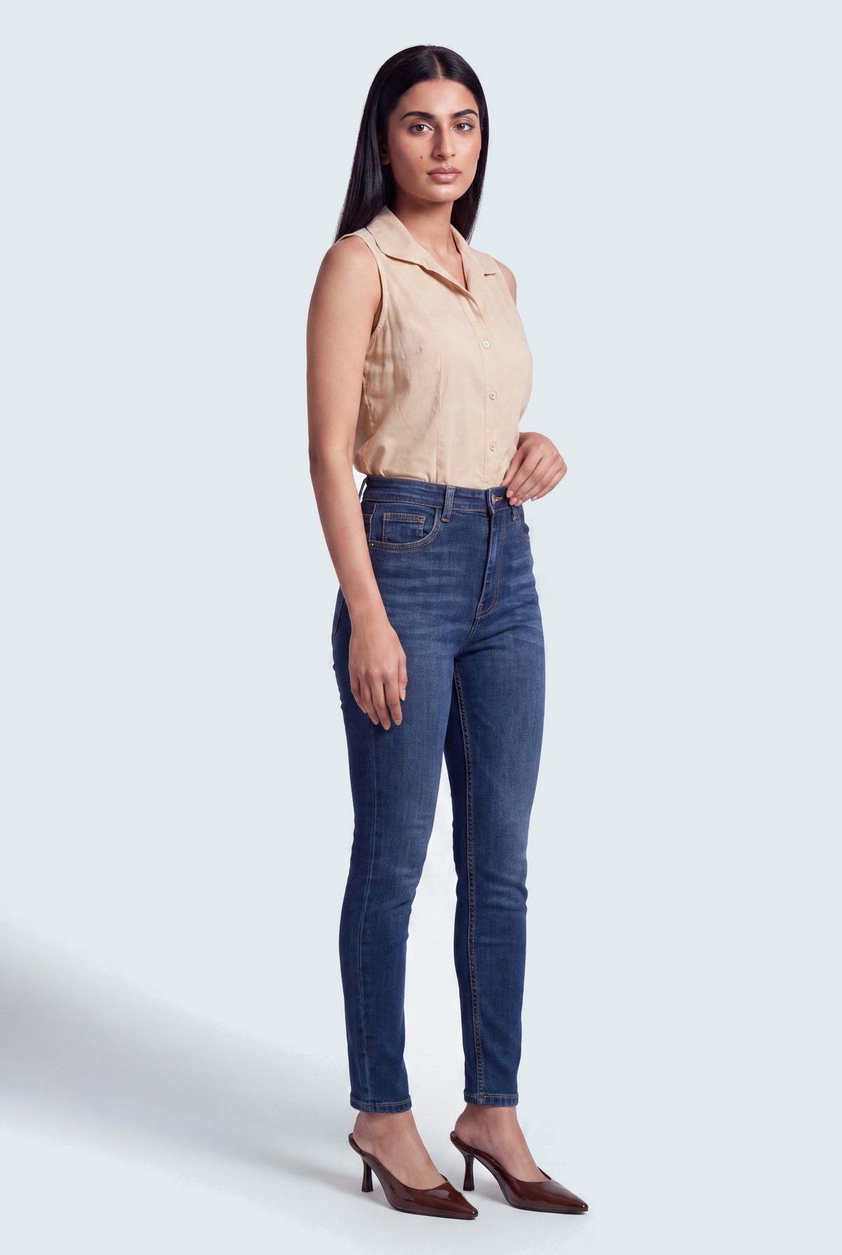 Dark Wash Denim Jeans - Hustle N Holla