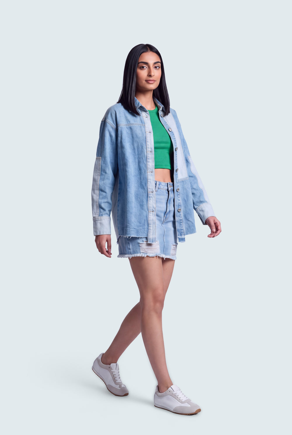 Felicity Denim Shacket - Hustle N Holla