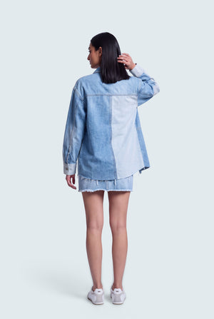 Felicity Denim Shacket - Hustle N Holla
