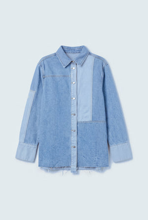 Felicity Denim Shacket - Hustle N Holla