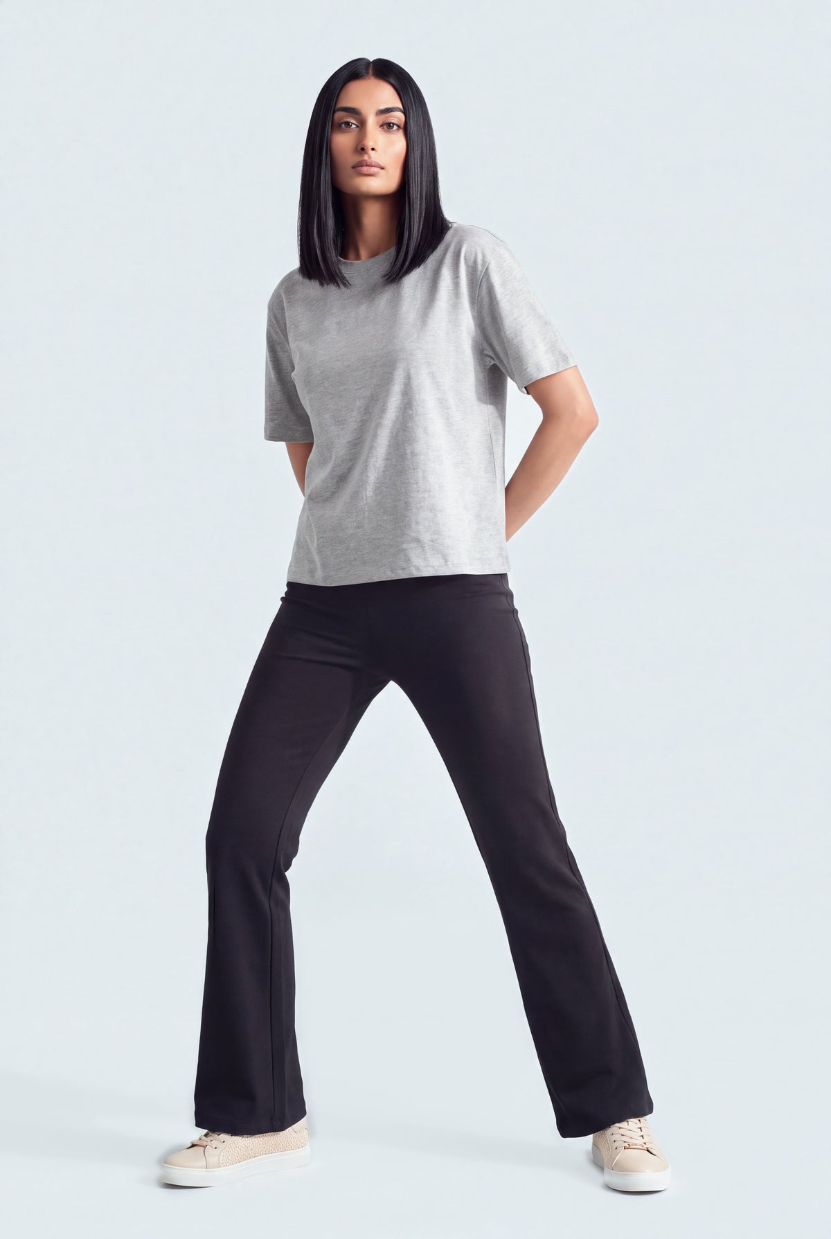 Grey Boxy Fit Basic T-Shirt - Hustle N Holla