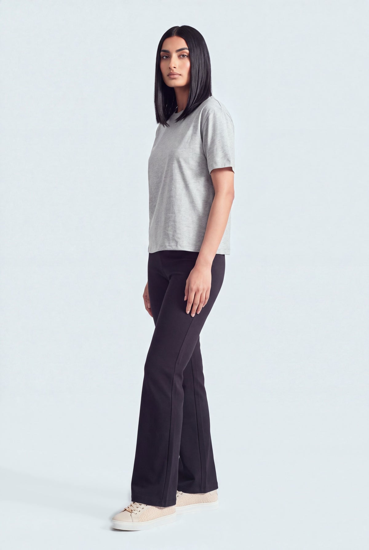 Grey Boxy Fit Basic T-Shirt - Hustle N Holla