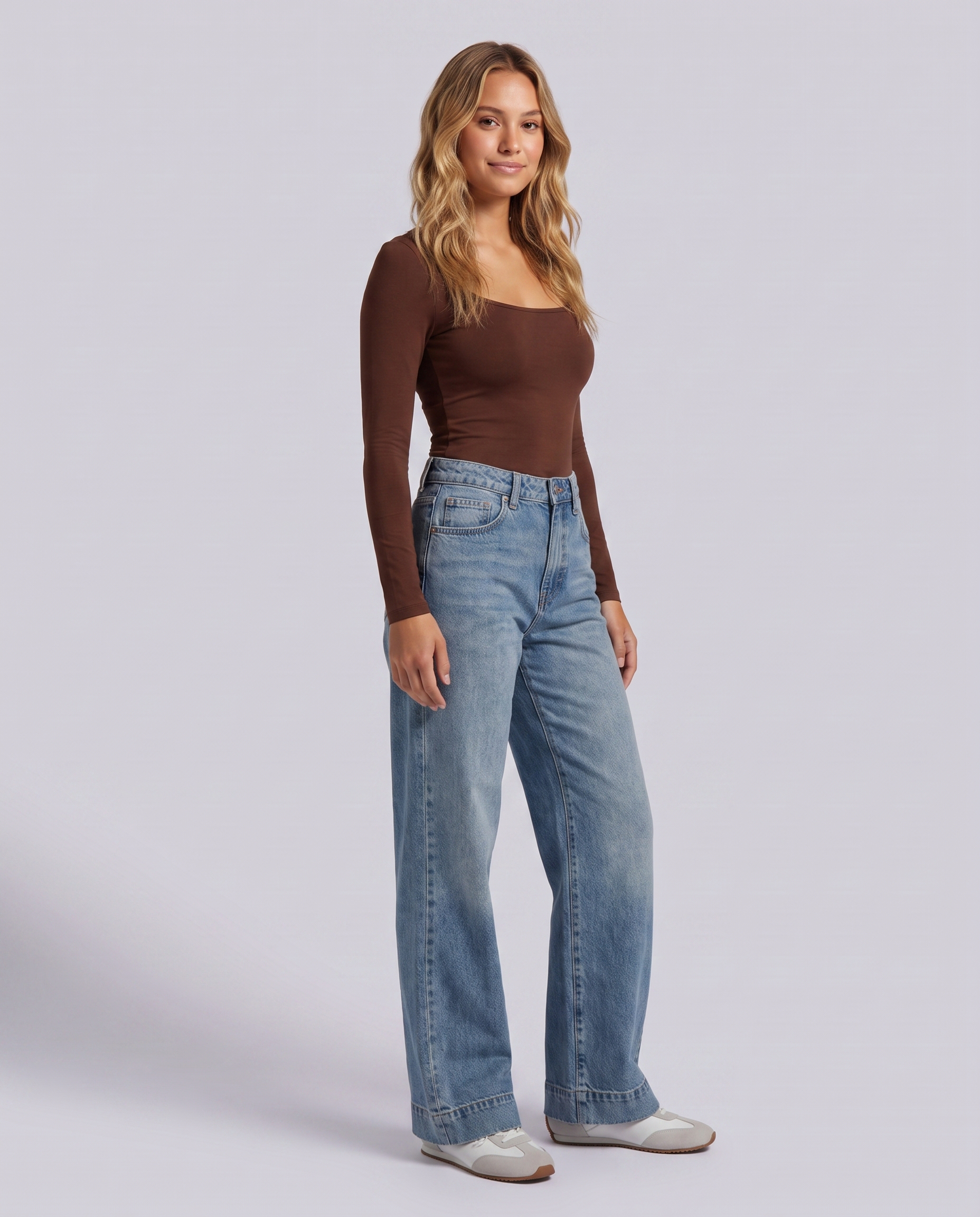 Blue Relaxed Fit Vintage Wash Denim Jeans - Hustle N Holla