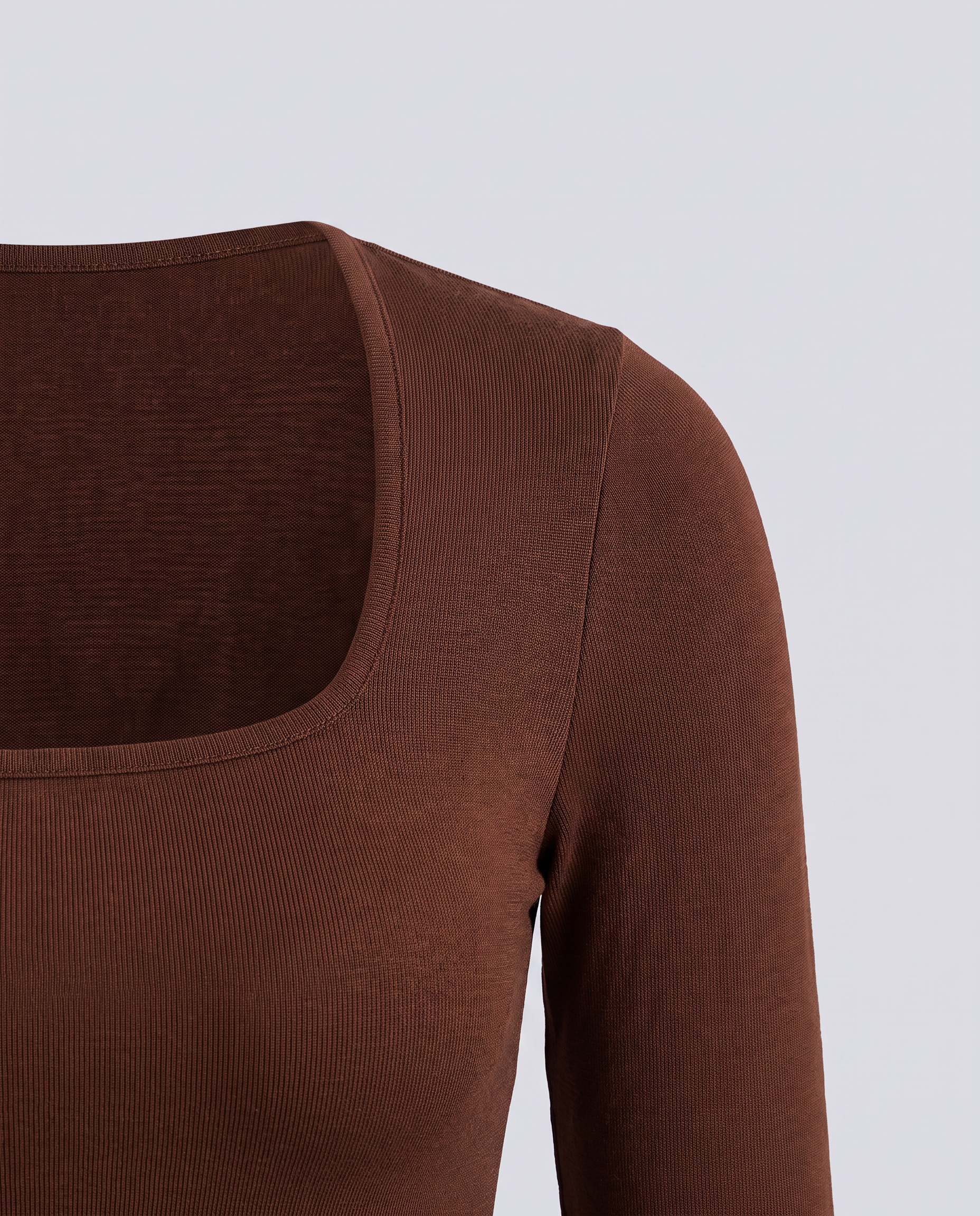 Chocolate Brown Jersey Fitted Top - Hustle N Holla