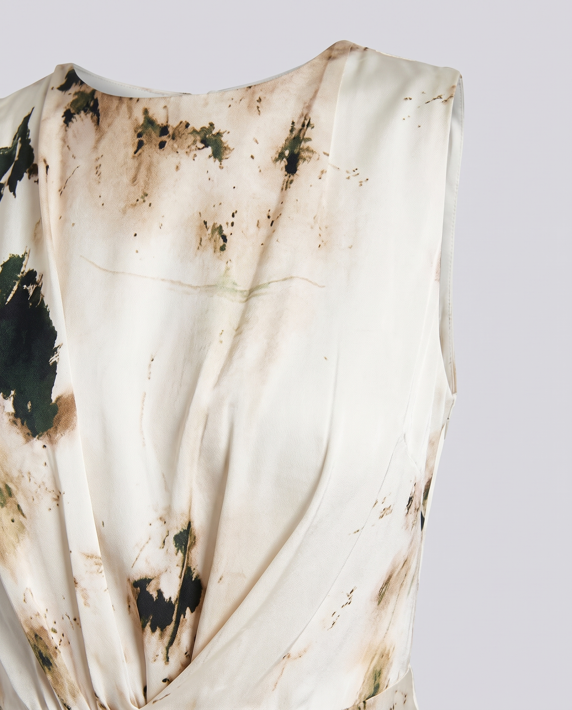 Eggshell White Draped Evening Dress - Hustle N Holla