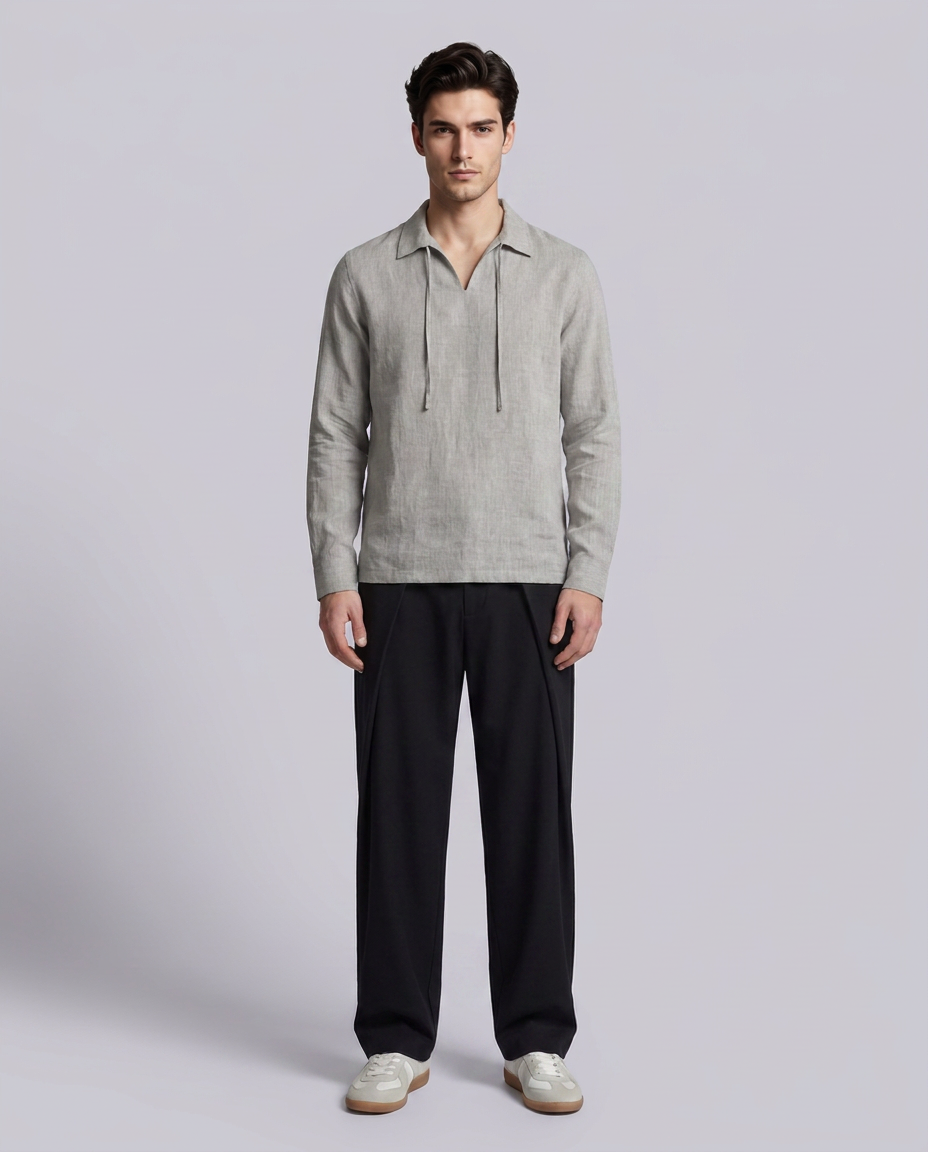 Grey Loose Fit Full Sleeve Shirt - Hustle N Holla