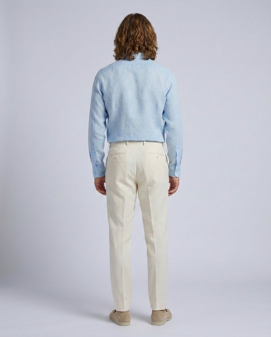 Blue Long Sleeves Loose Fit Shirt - Hustle N Holla