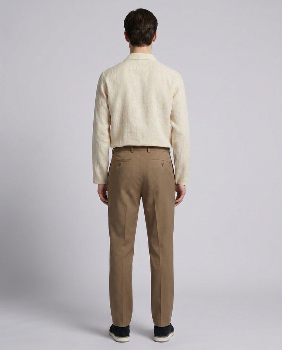 Cream Linen Blend Long Sleeves Minor Fault Shirt - Hustle N Holla