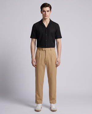 Tan Loose Fit Premium Trousers - Hustle N Holla