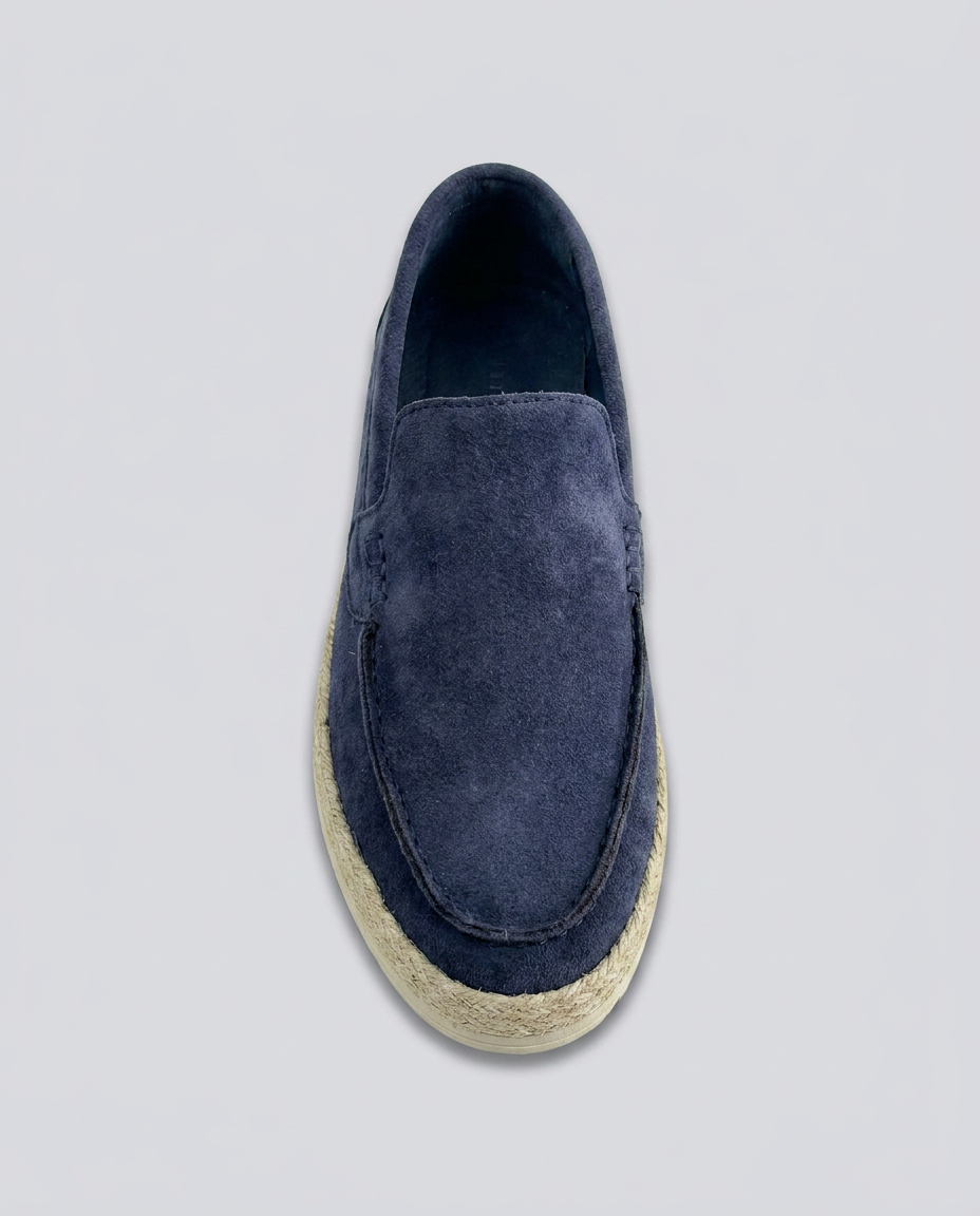 Blue Suede Espadrilles Loafers - Hustle N Holla