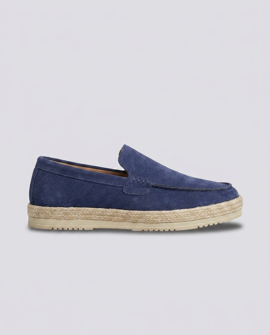 Blue Suede Espadrilles Loafers - Hustle N Holla