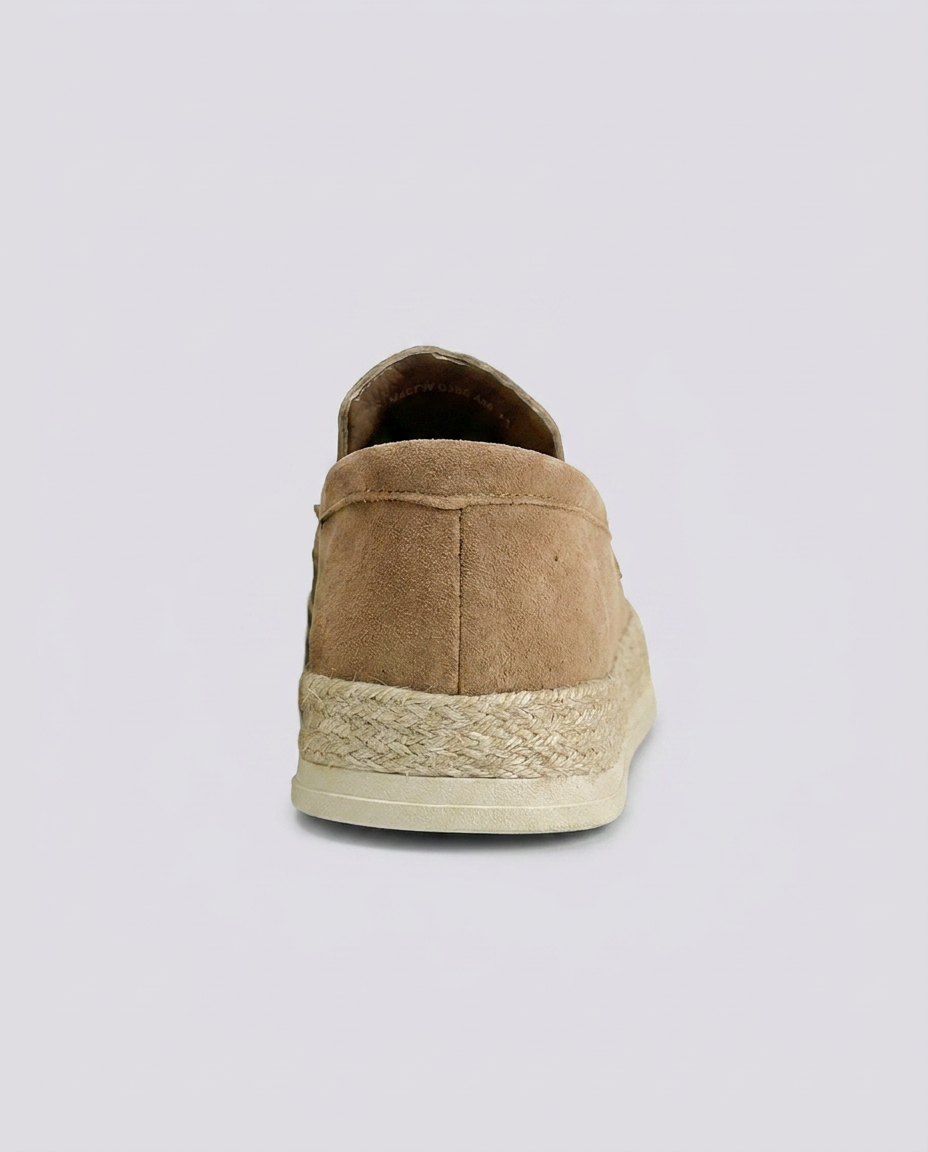 Beige Suede Espadrille Loafers - Hustle N Holla