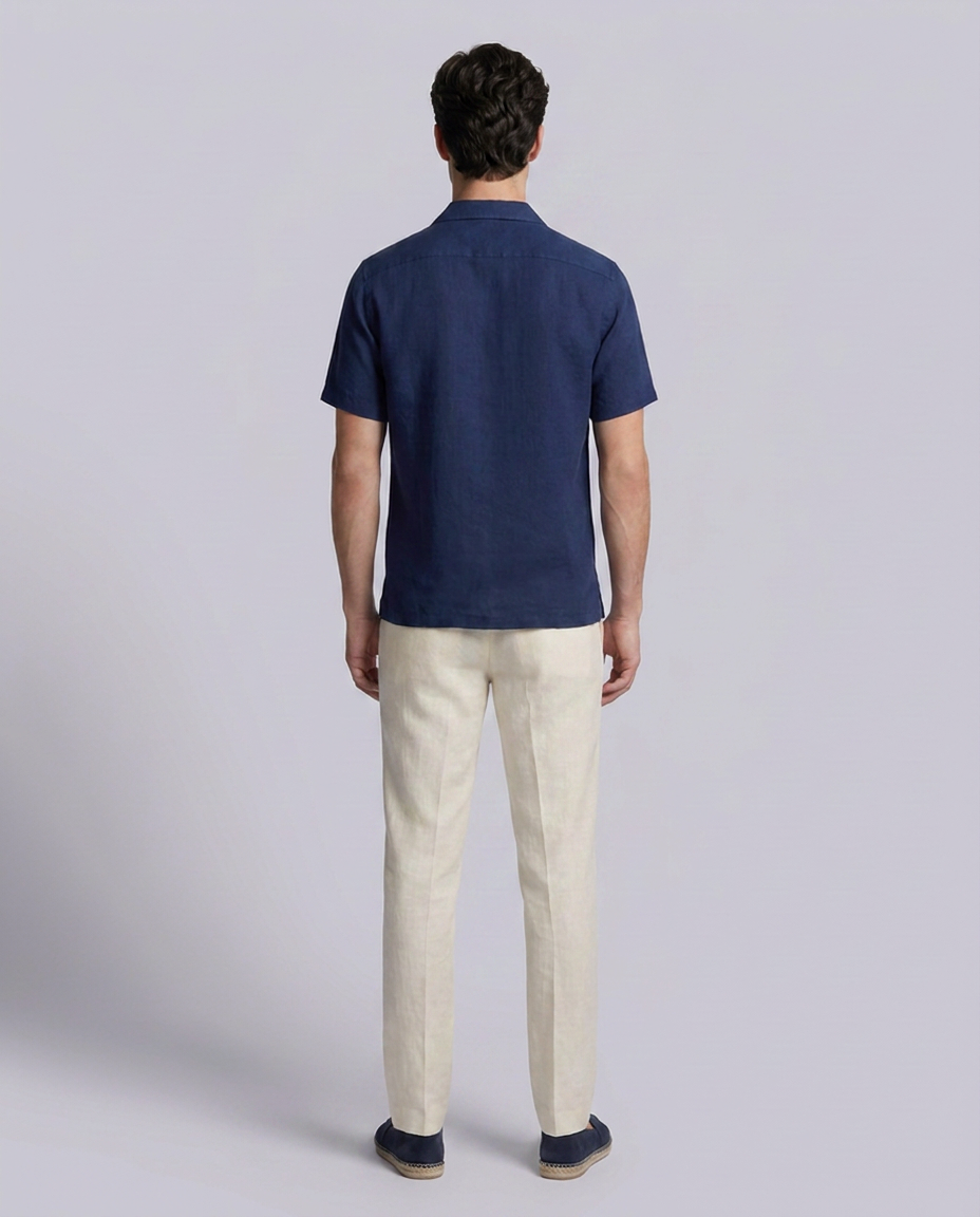 Cream Smart Tailored Straight Fit Minor Fault Trousers - Hustle N Holla