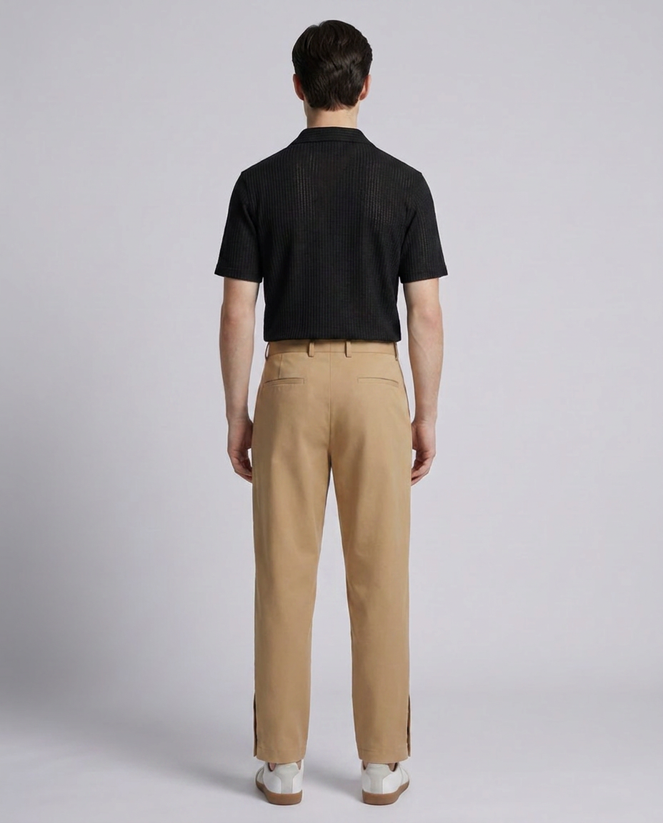 Tan Loose Fit Premium Trousers - Hustle N Holla