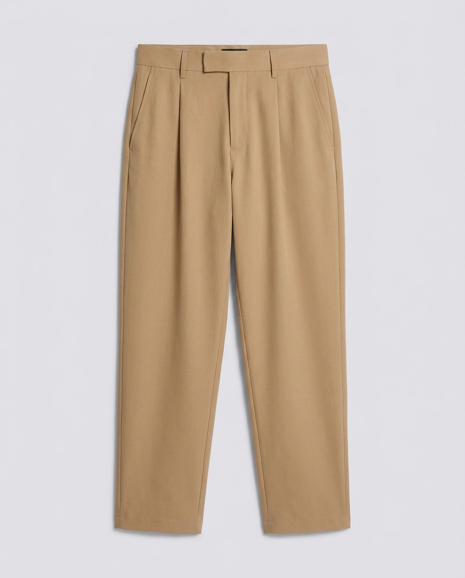 Tan Loose Fit Premium Trousers - Hustle N Holla