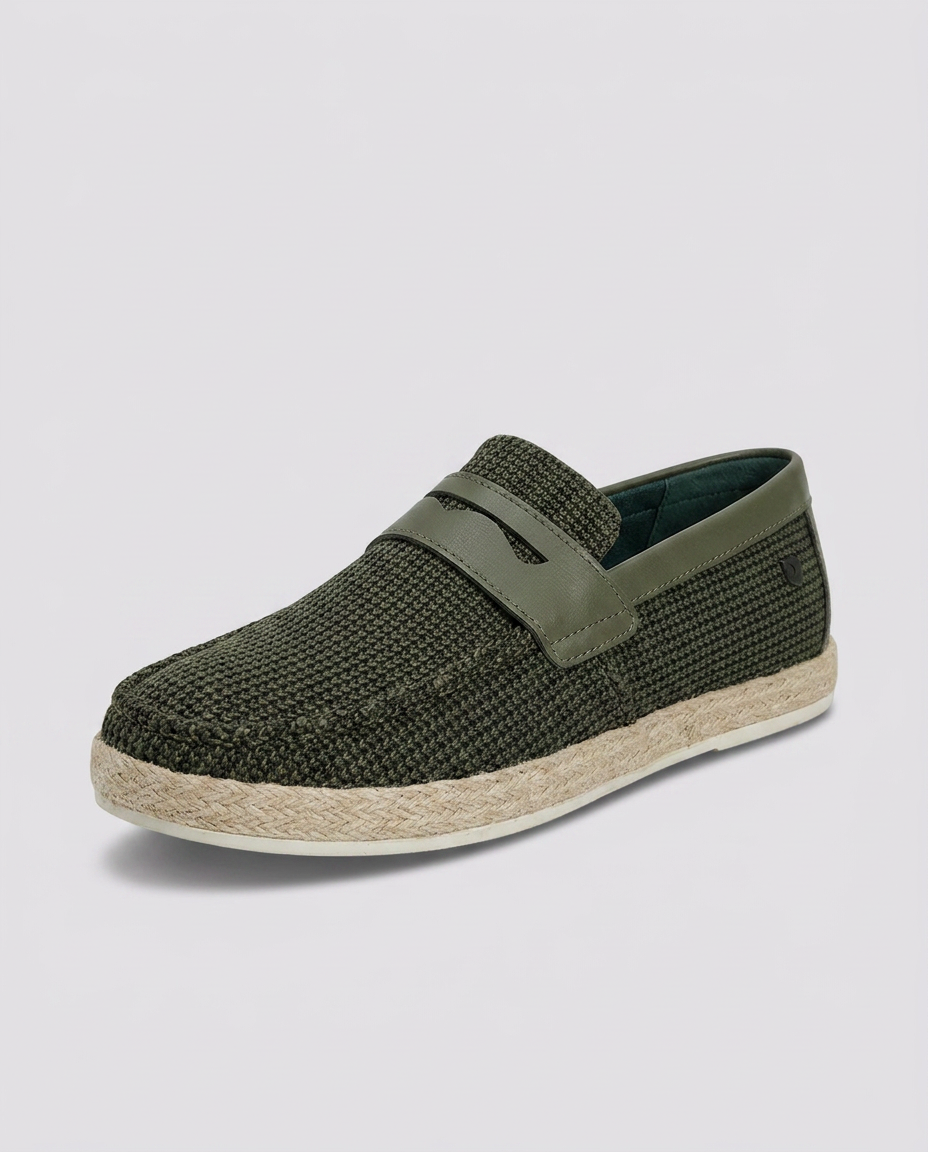 Green Contrast Yacht Loafers - Hustle N Holla