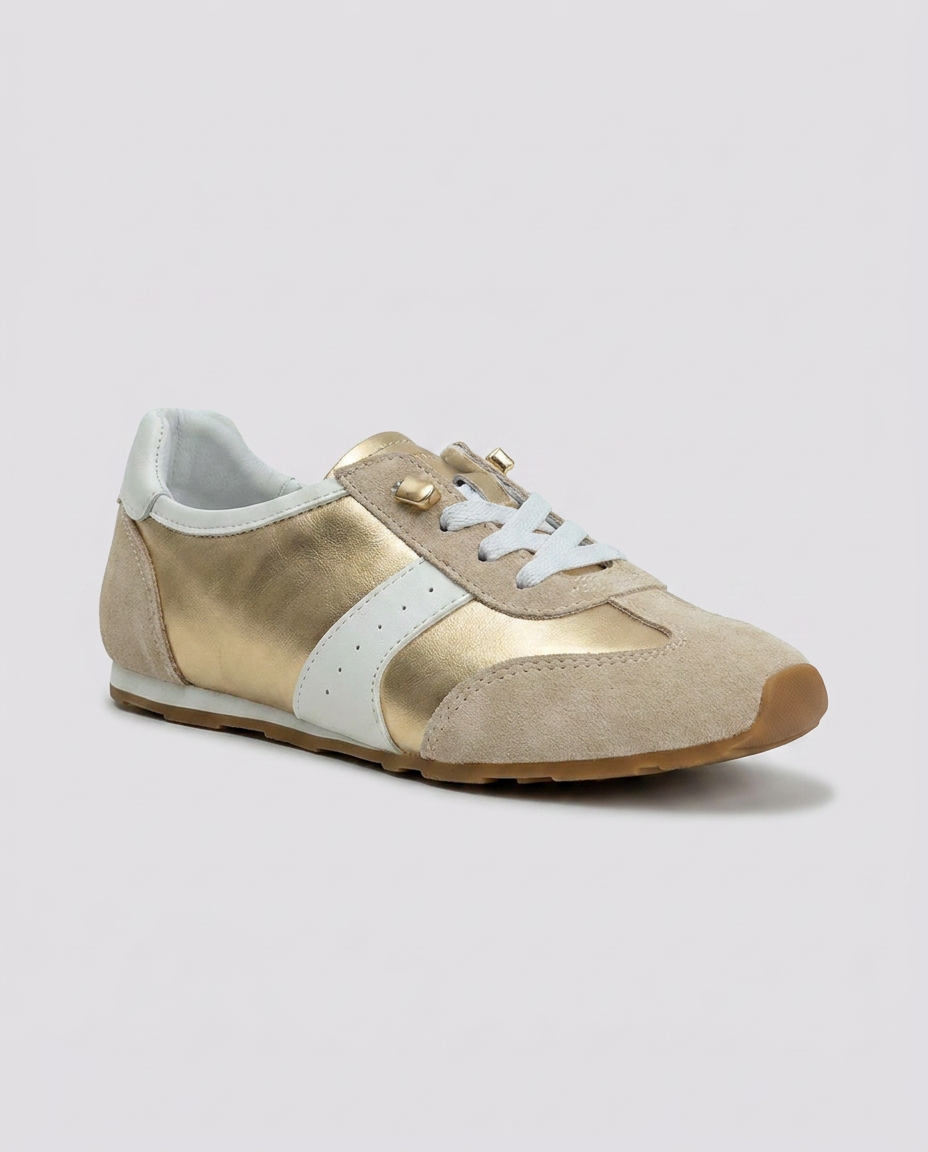 Gold Metallic Trainer Pumps - Hustle N Holla
