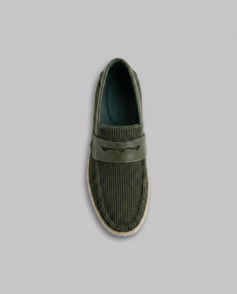 Green Contrast Yacht Loafers - Hustle N Holla