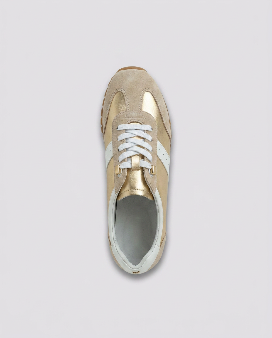 Gold Metallic Trainer Pumps - Hustle N Holla