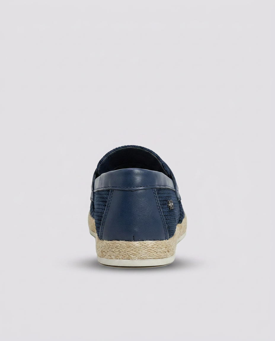 Navy Contrast Yacht Loafers - Hustle N Holla