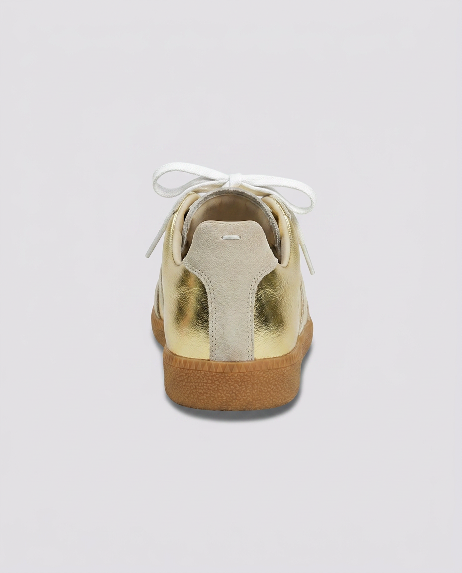 Gold Metallic Trainers - Hustle N Holla