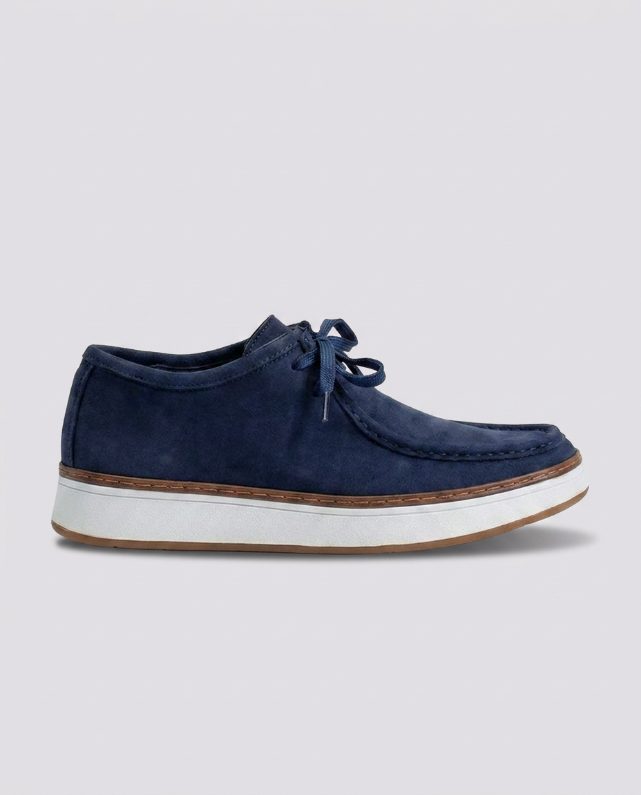 Navy Suede Boat Loafers - Hustle N Holla