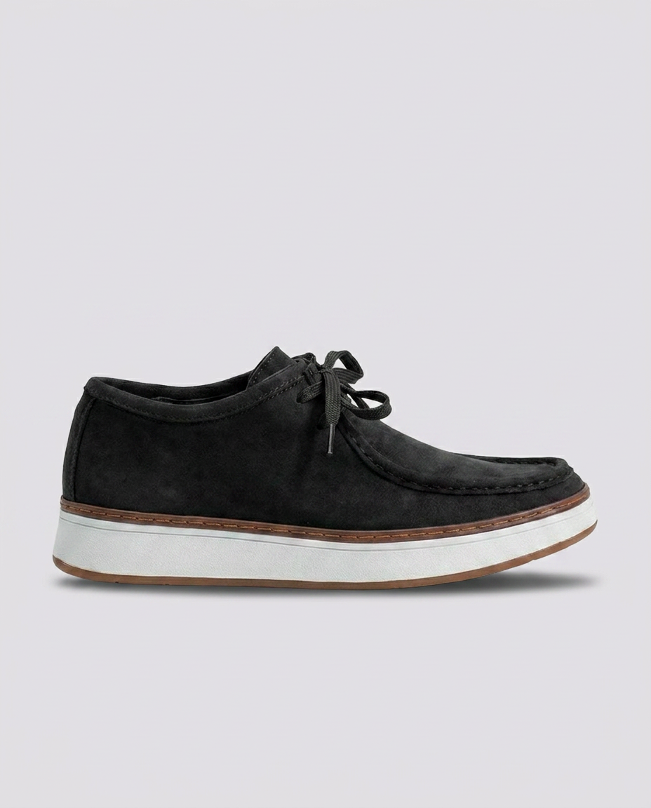 Black Suede Boat Loafers - Hustle N Holla