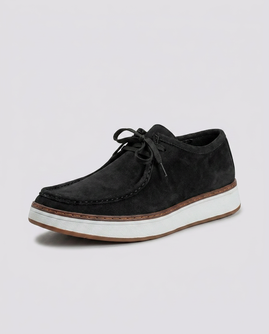 Black Suede Boat Loafers - Hustle N Holla