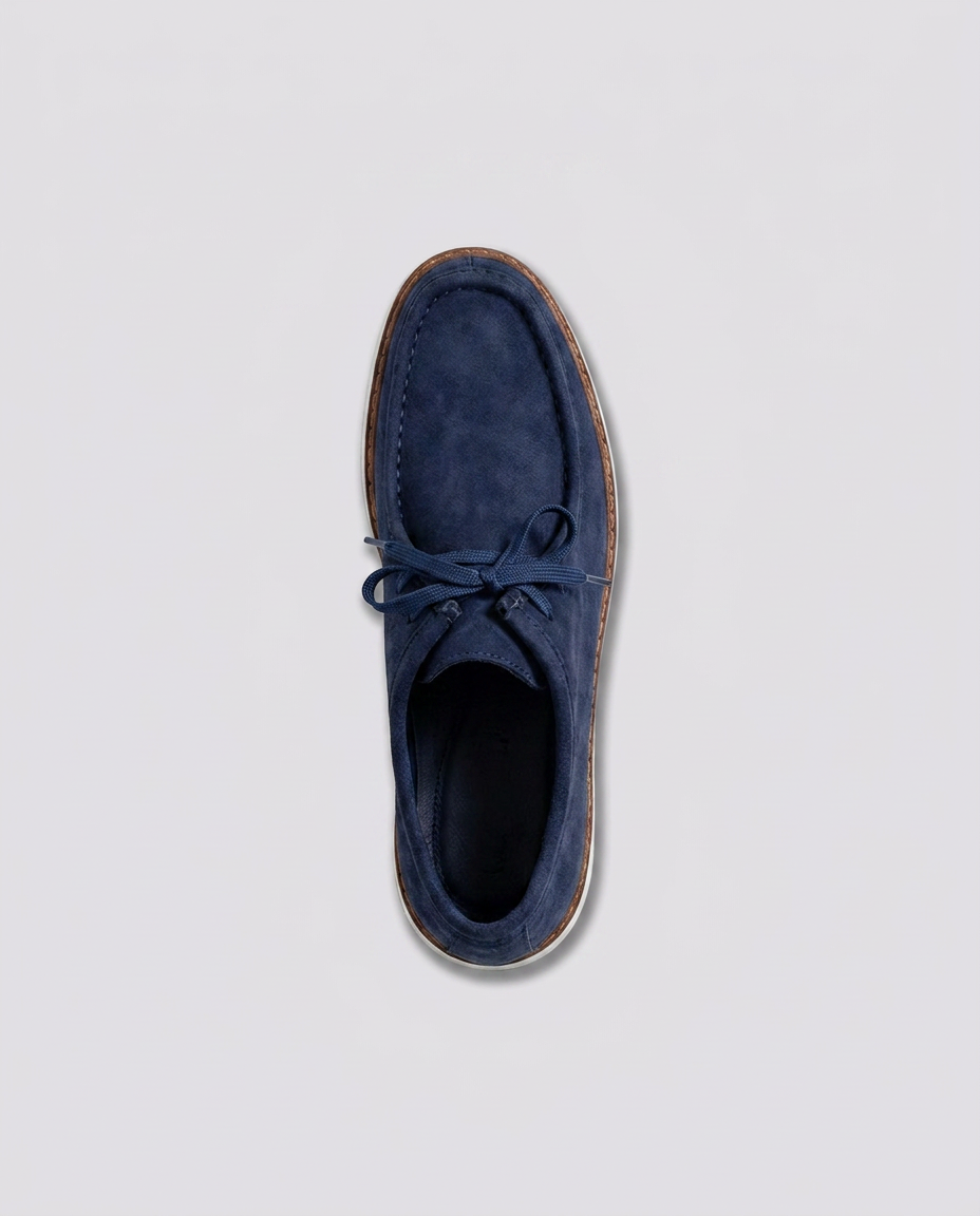 Navy Suede Boat Loafers - Hustle N Holla