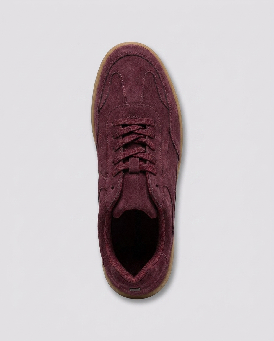 Suede Burgundy Minor Fault Trainers top