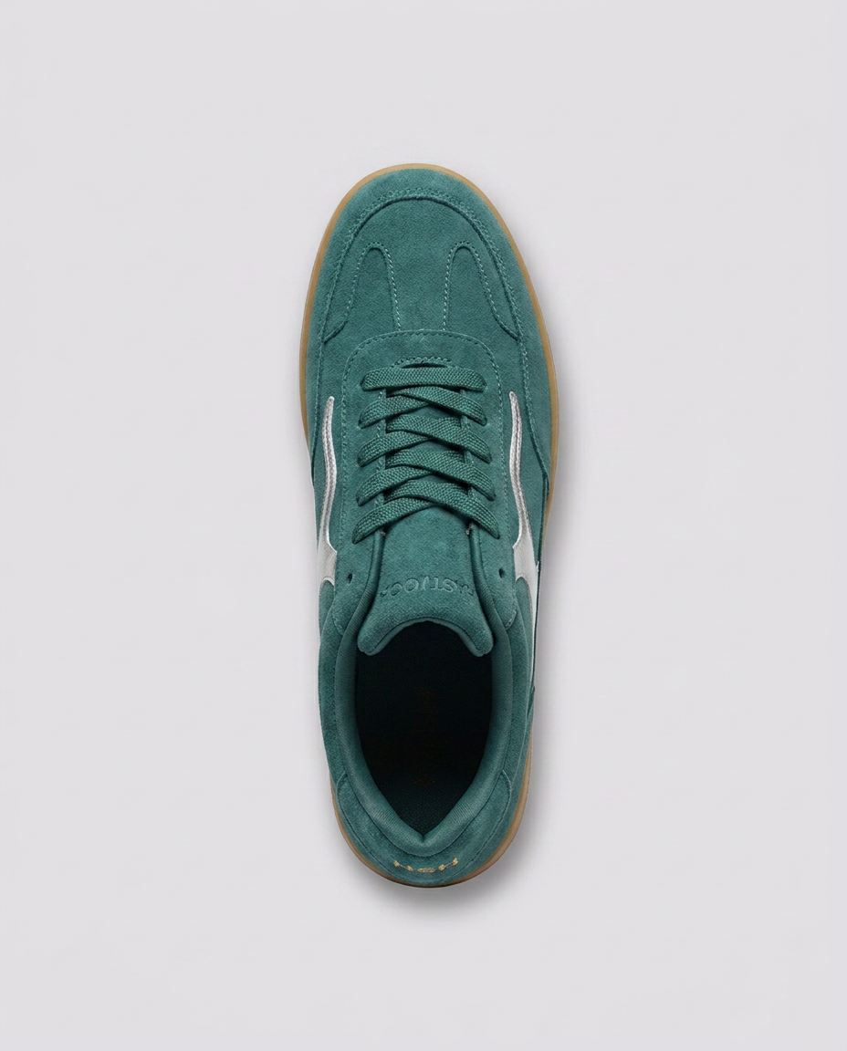 Teal Metallic Accent Trainers - Hustle N Holla