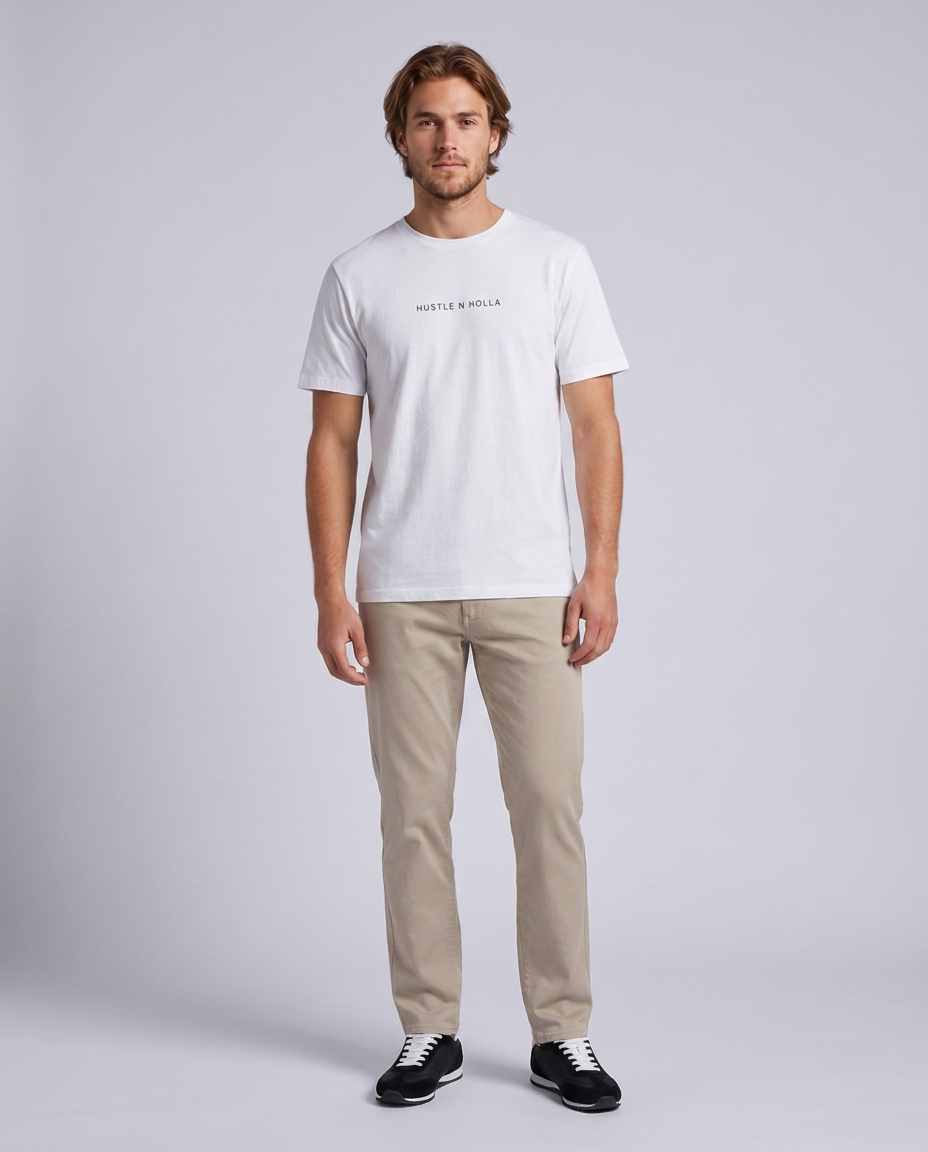 Unisex White Artist Club Relaxed Fit T-Shirt - Hustle N Holla